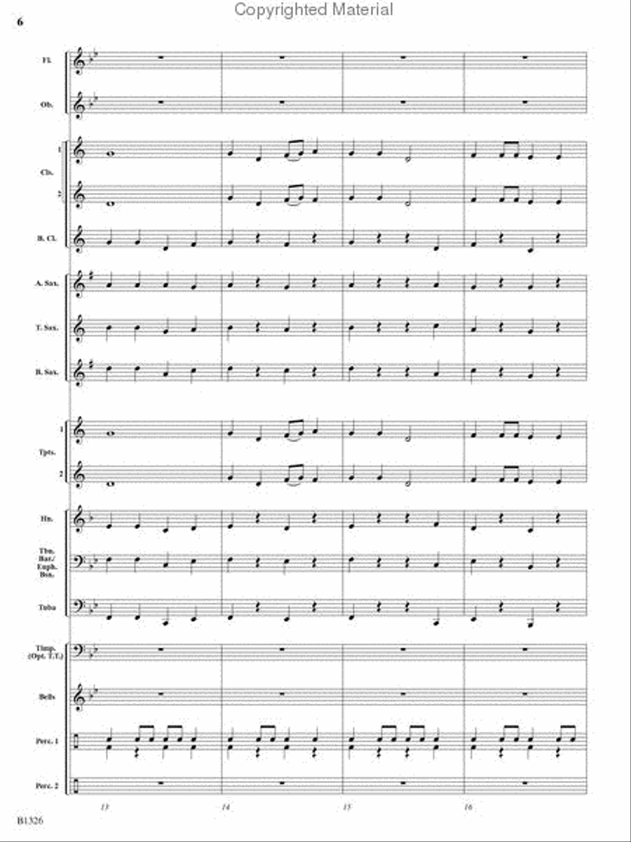 Parade of the Gladiators Concert Band scores gallery preview page 5