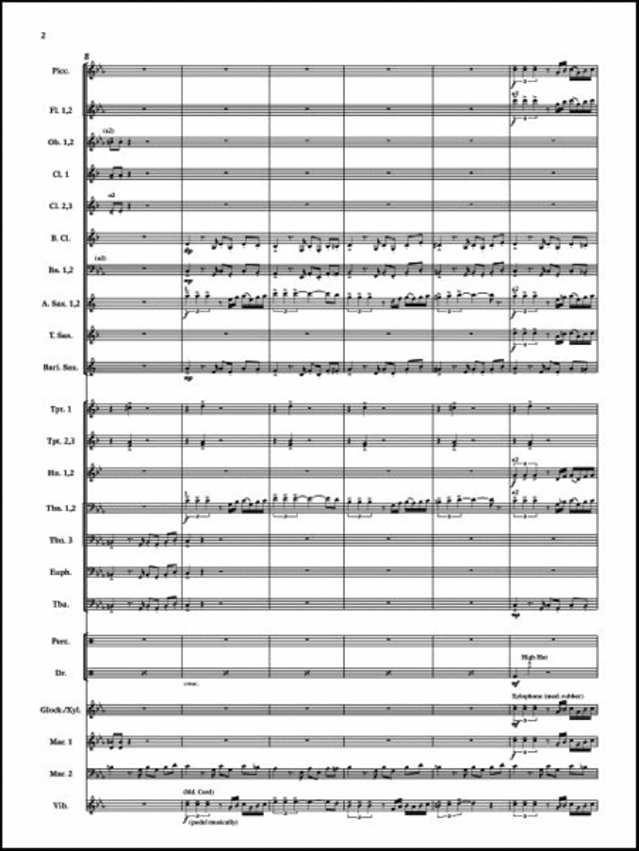 American Wonders: Agent 355 Concert Band scores gallery preview page 4