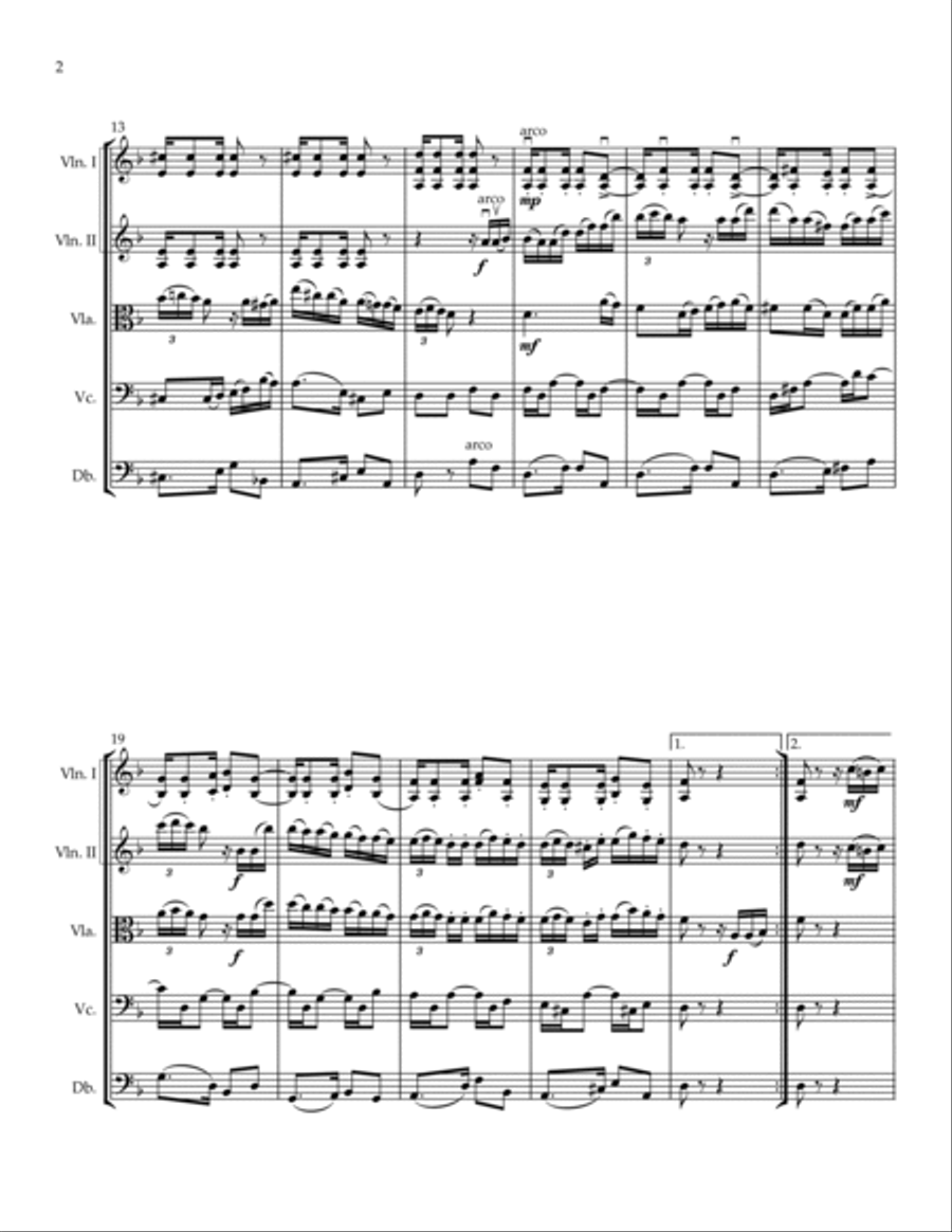 El Choclo String Quintet scores gallery preview page 2