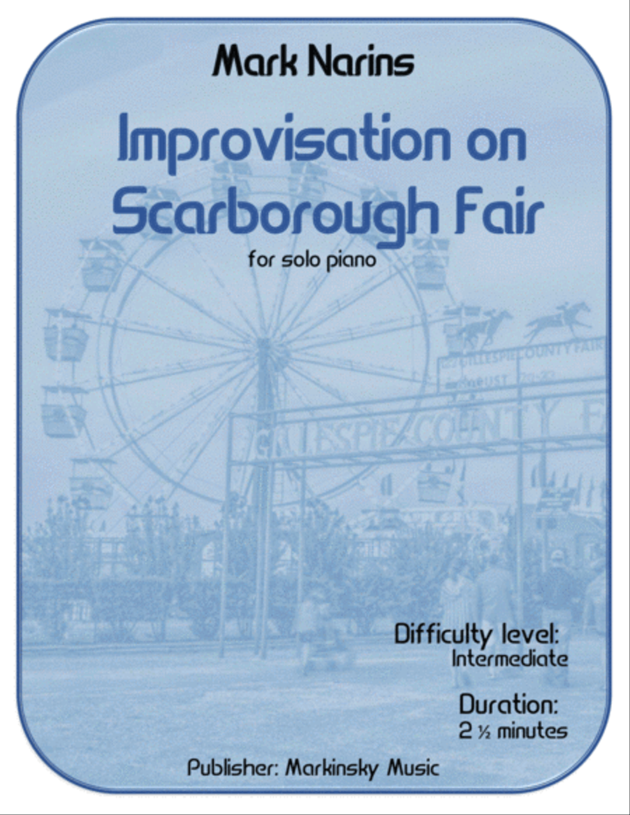 Improvisation on Scarborough Fair Piano Solo scores gallery preview page 1