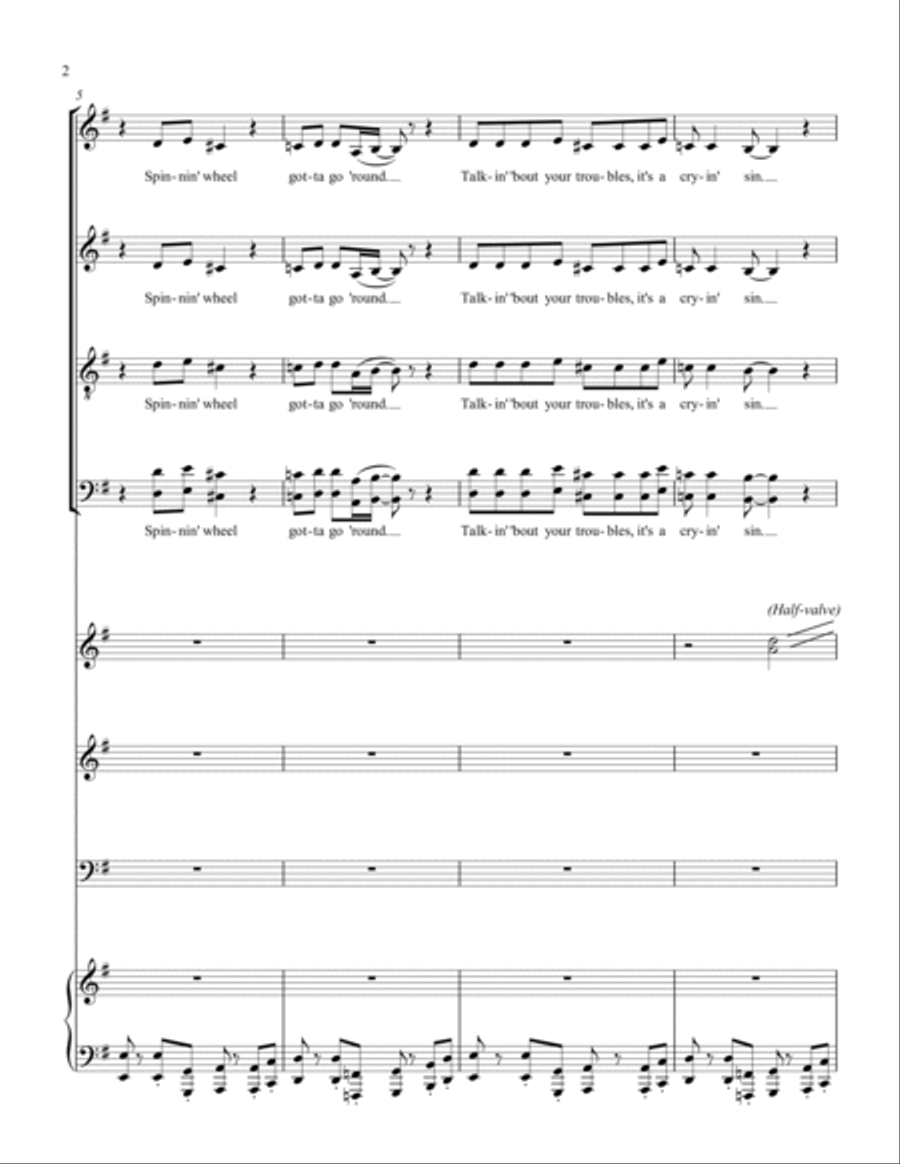 Spinning Wheel 4-Part scores gallery preview page 2