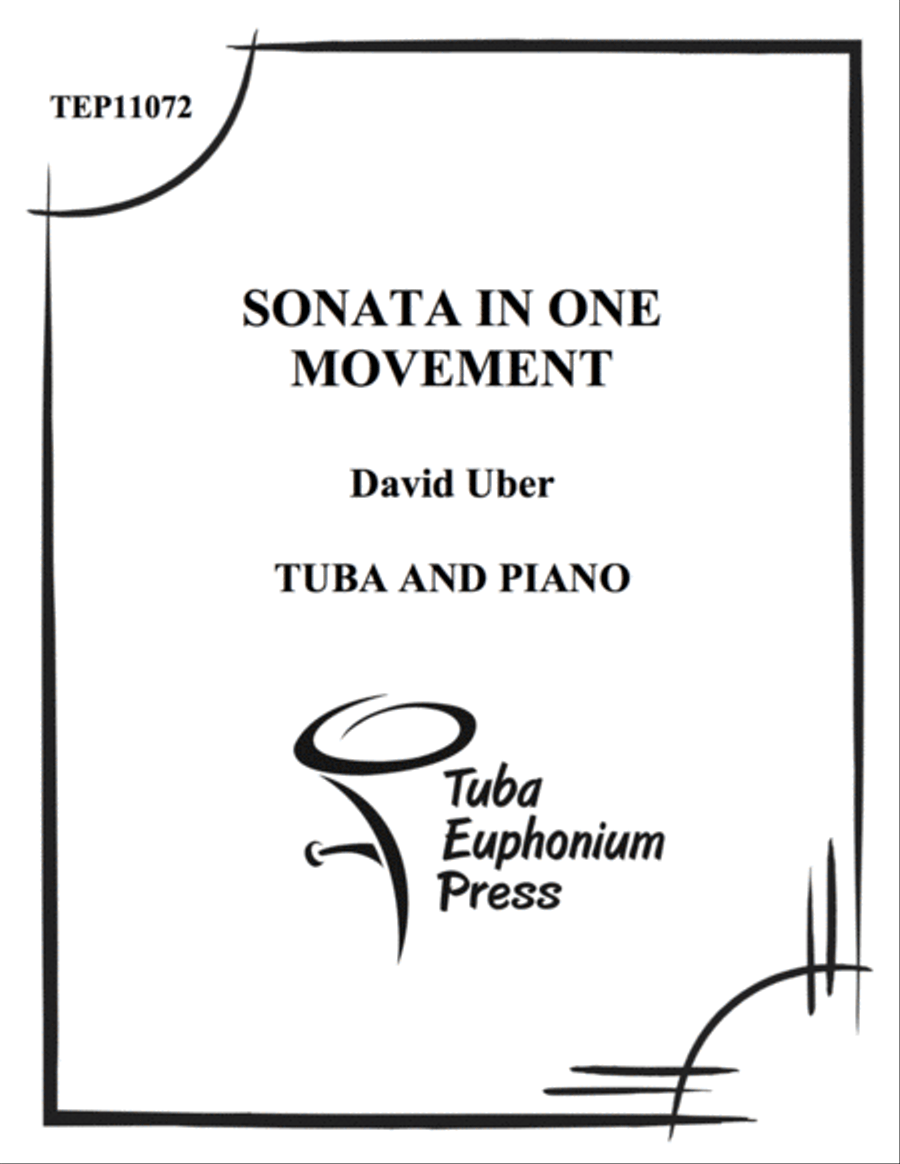 Sonata in One Movement Tuba scores gallery preview page 1