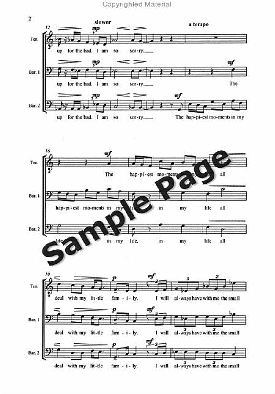 Last Letter Home 3-Part scores gallery preview page 5