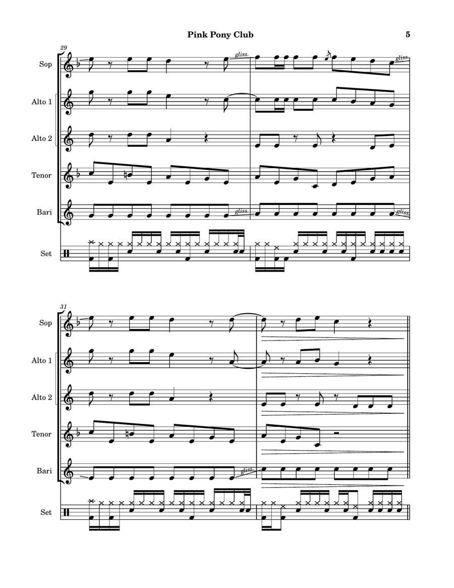 Pink Pony Club Small Ensemble scores gallery preview page 5