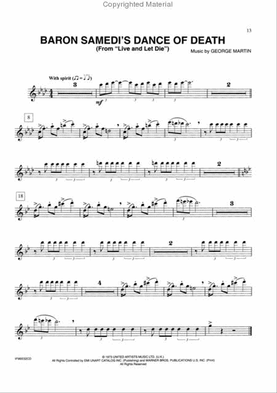 James Bond 007 Collection - Flute (Book/CD) Flute Solo scores gallery preview page 3