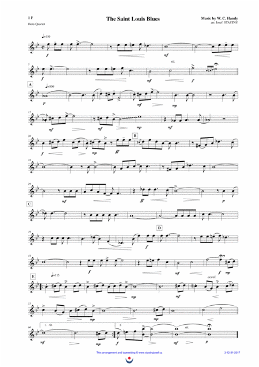 The Saint Louis Blues Brass Ensemble scores gallery preview page 3