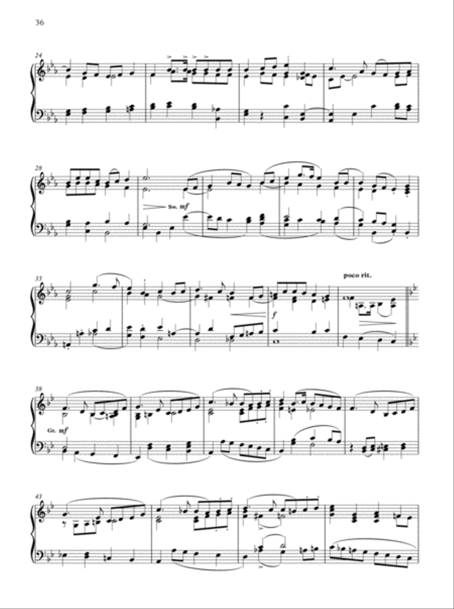 Oxford Book of Lent and Easter Organ Music for Manuals Organ Solo scores gallery preview page 36
