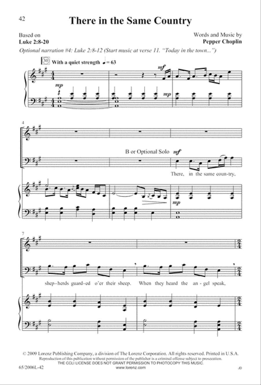 I Hear the Prophet Callin' 3-Part scores gallery preview page 43