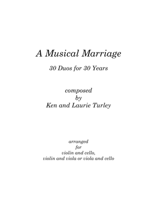 A Musical Marriage Vol. 1 Duos 1 - 15 for violin and cello
