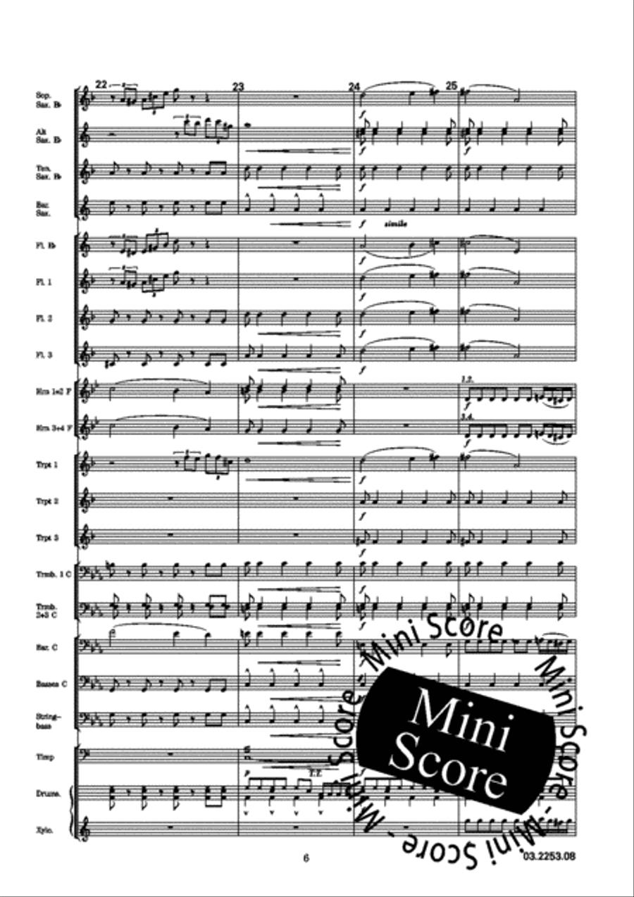 Italienische Lustspiel Ouverture Concert Band scores gallery preview page 10