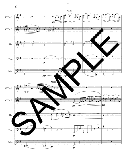 Symphony No. 4 - 3rd Movement for Brass Quintet image number null