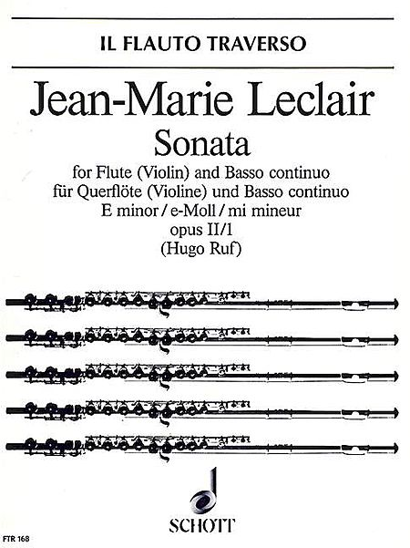Sonata in E Minor, Op. 2, No. 1 (Flute / Piano)