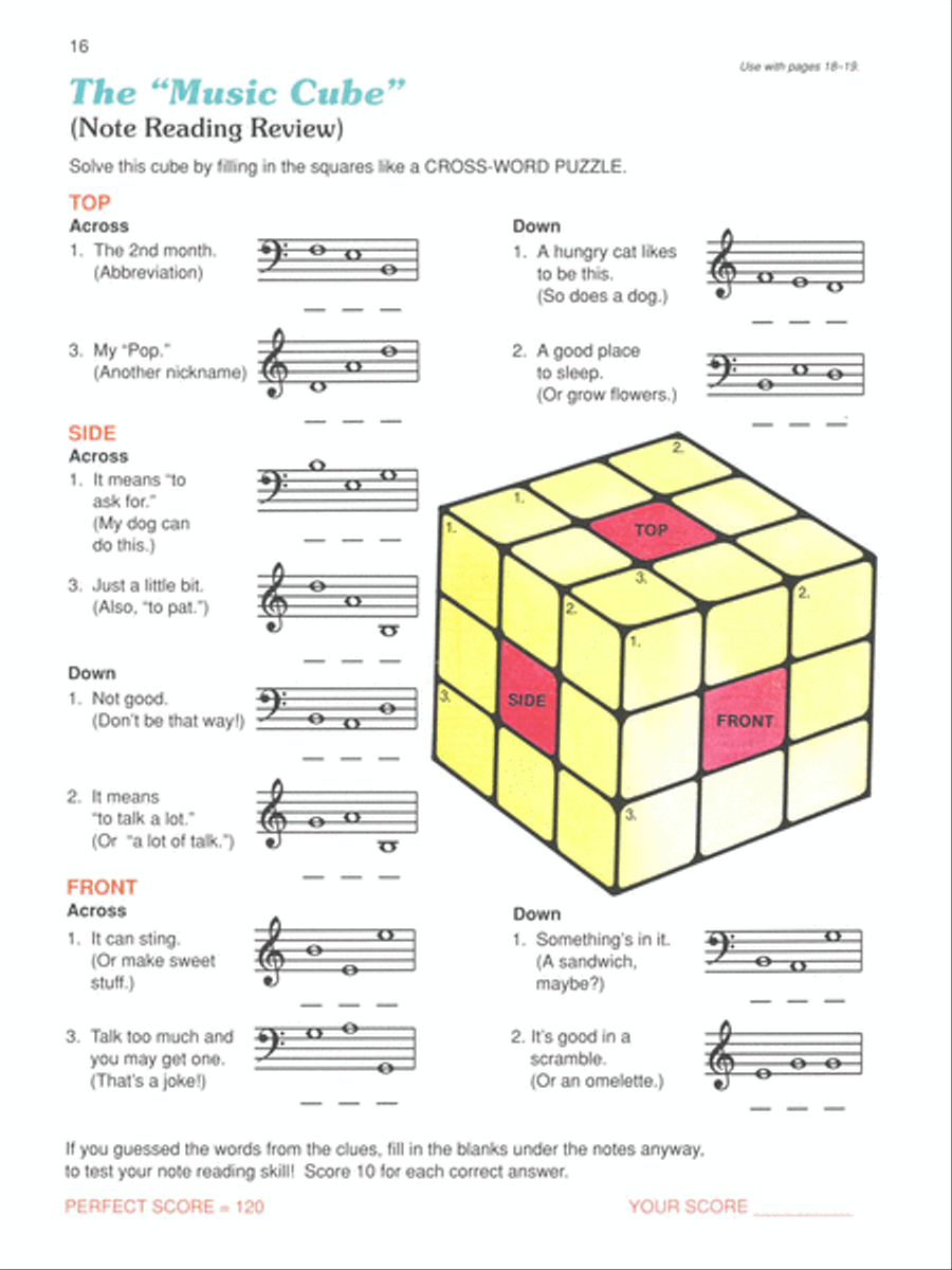 Alfred's Basic Piano Prep Course Theory, Book E Piano Method scores gallery preview page 3
