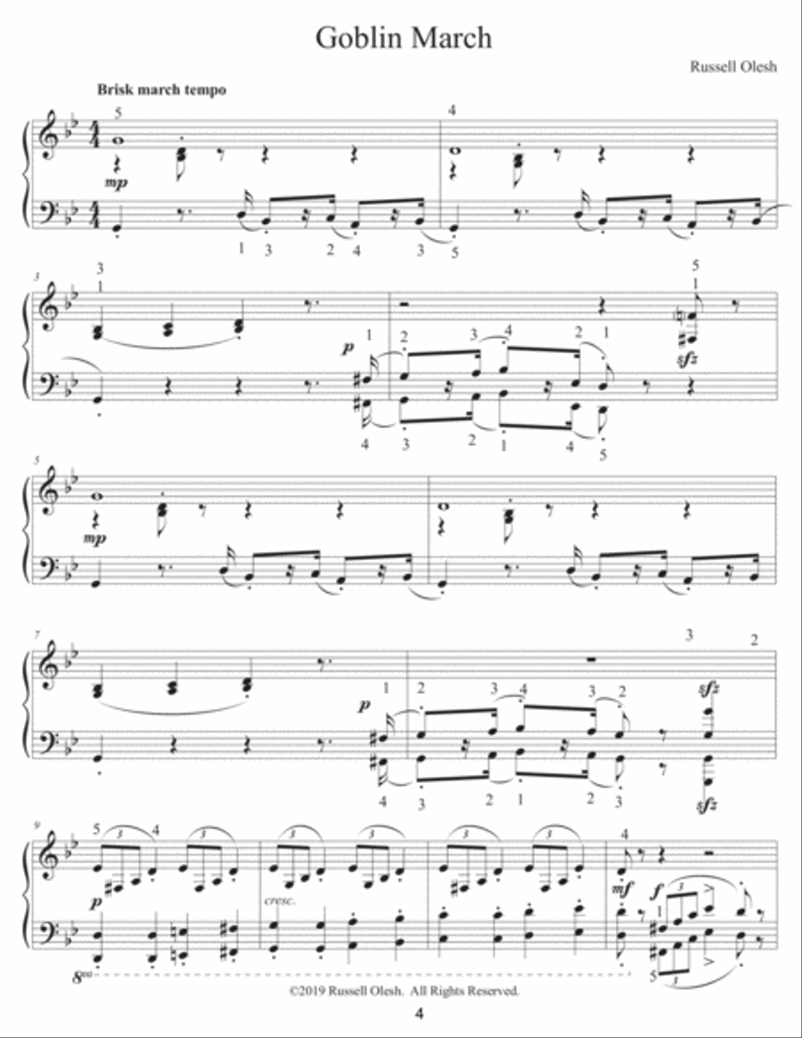 Goblin March Piano Solo scores gallery preview page 6