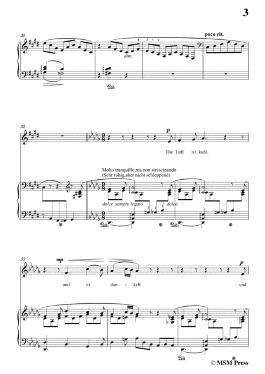 Liszt-Die Lorelei in E Major,for Voice and Piano Voice Solo scores gallery preview page 5