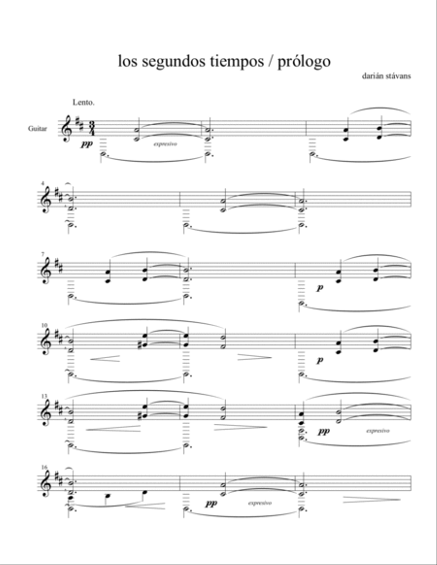 Els Segons Temps Classical Guitar scores gallery preview page 2