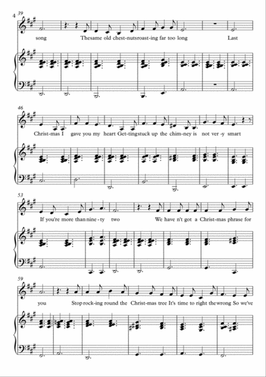 We Need Another Christmas Song! Voice scores gallery preview page 4
