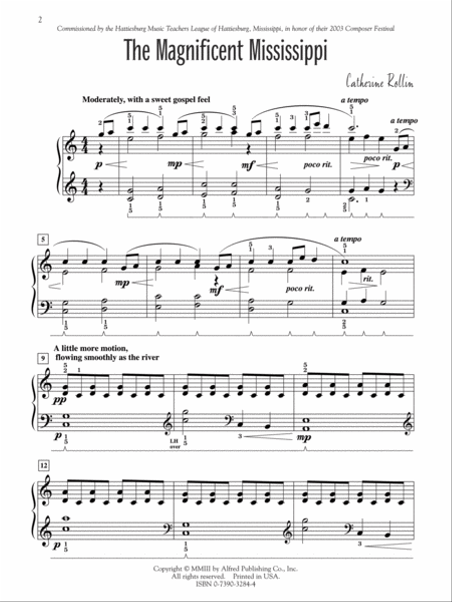 Mississippi Moods Piano Solo scores gallery preview page 2