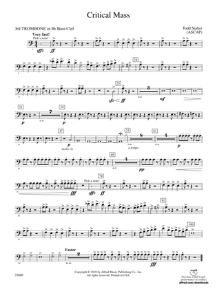 Critical Mass: (wp) 3rd B-flat Trombone B.C.