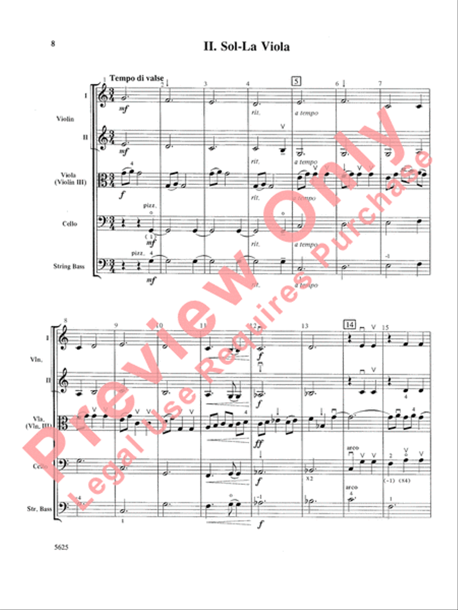 Serendipity Suite String Orchestra scores gallery preview page 9