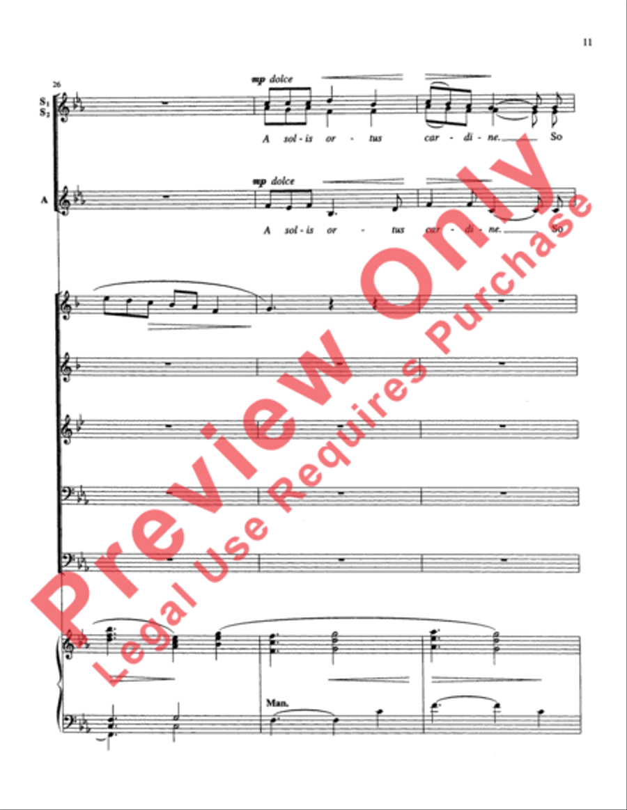 Make We Joy Now Choir scores gallery preview page 11