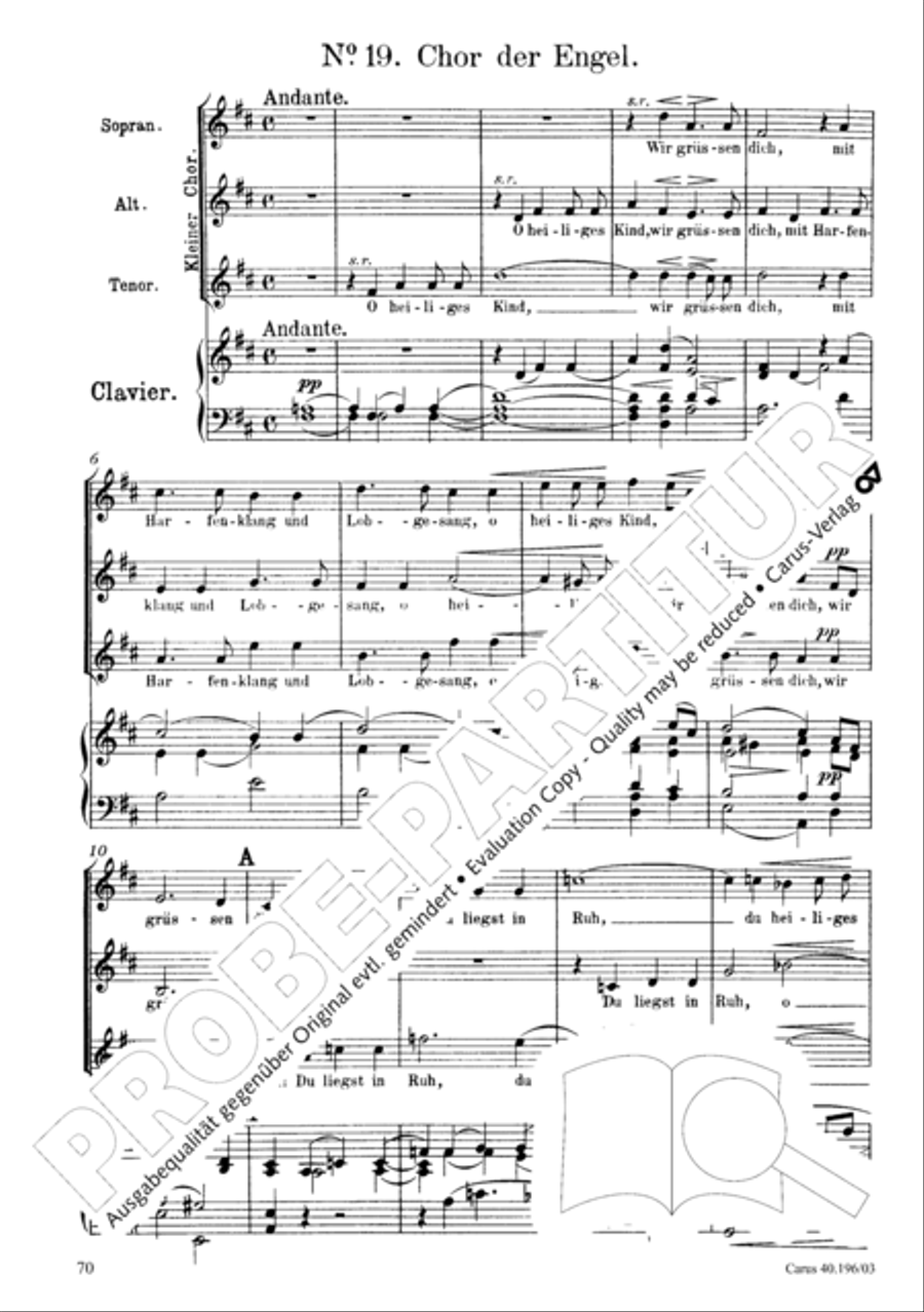 Die Geburt Christi SSA scores gallery preview page 71
