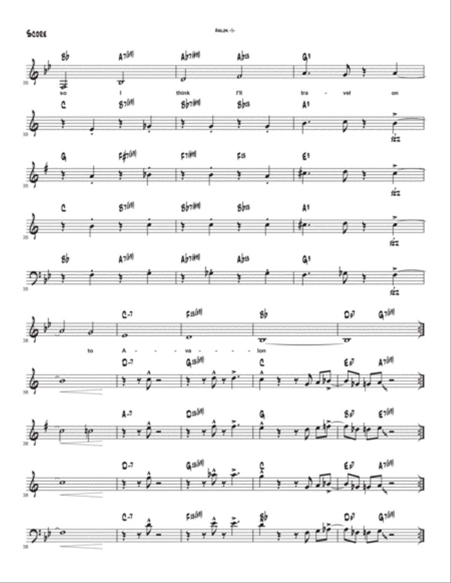 Avalon Avalon Jazz Ensemble scores gallery preview page 6