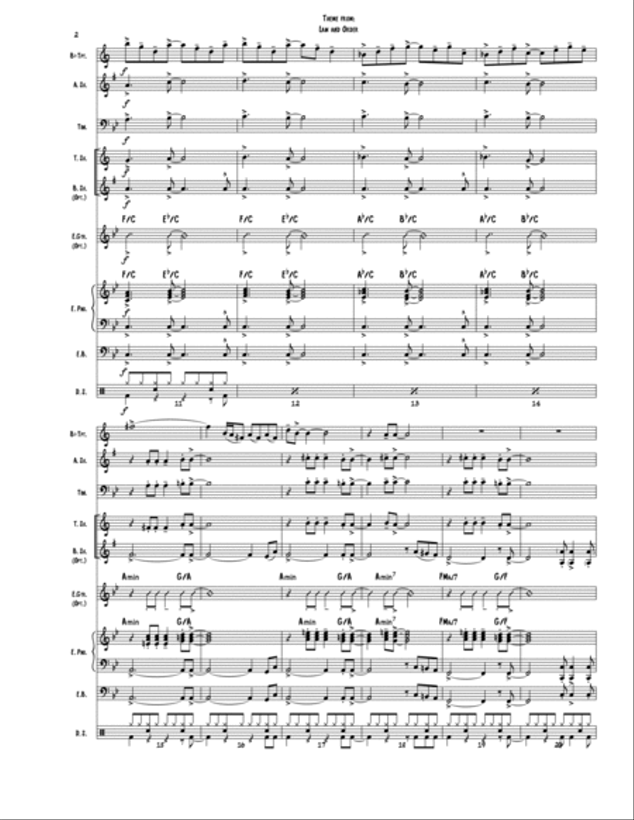 Law And Order Jazz Ensemble scores gallery preview page 3