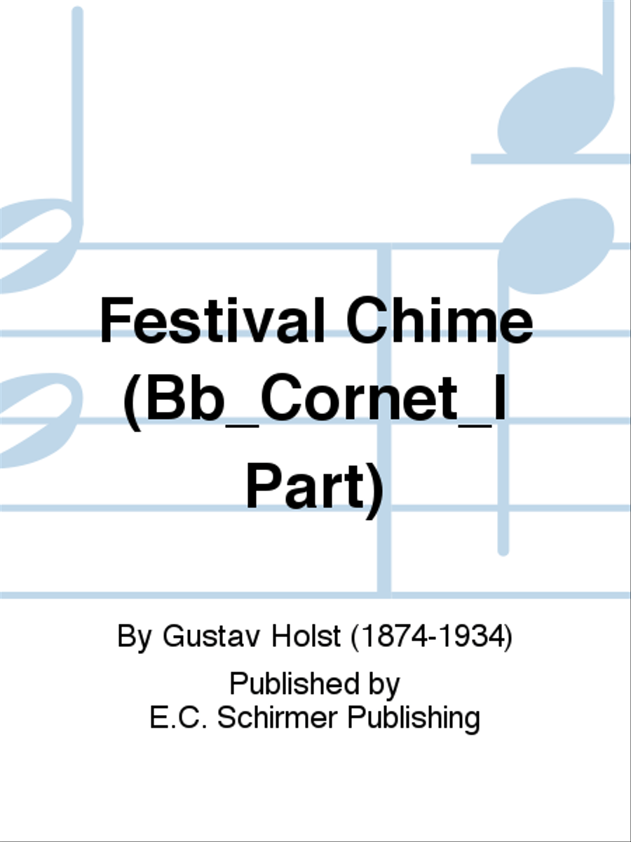 A Festival Chime (Bb Cornet I Part) Choir scores gallery preview page 1