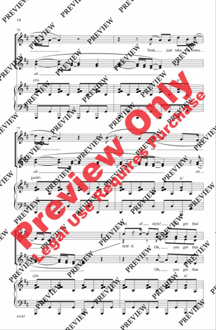 Style Women's Choir scores gallery preview page 14