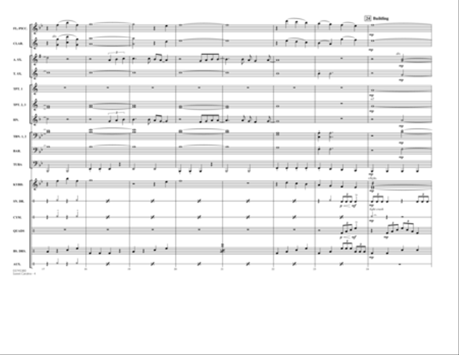Sweet Caroline - Full Score Marching Band scores gallery preview page 4