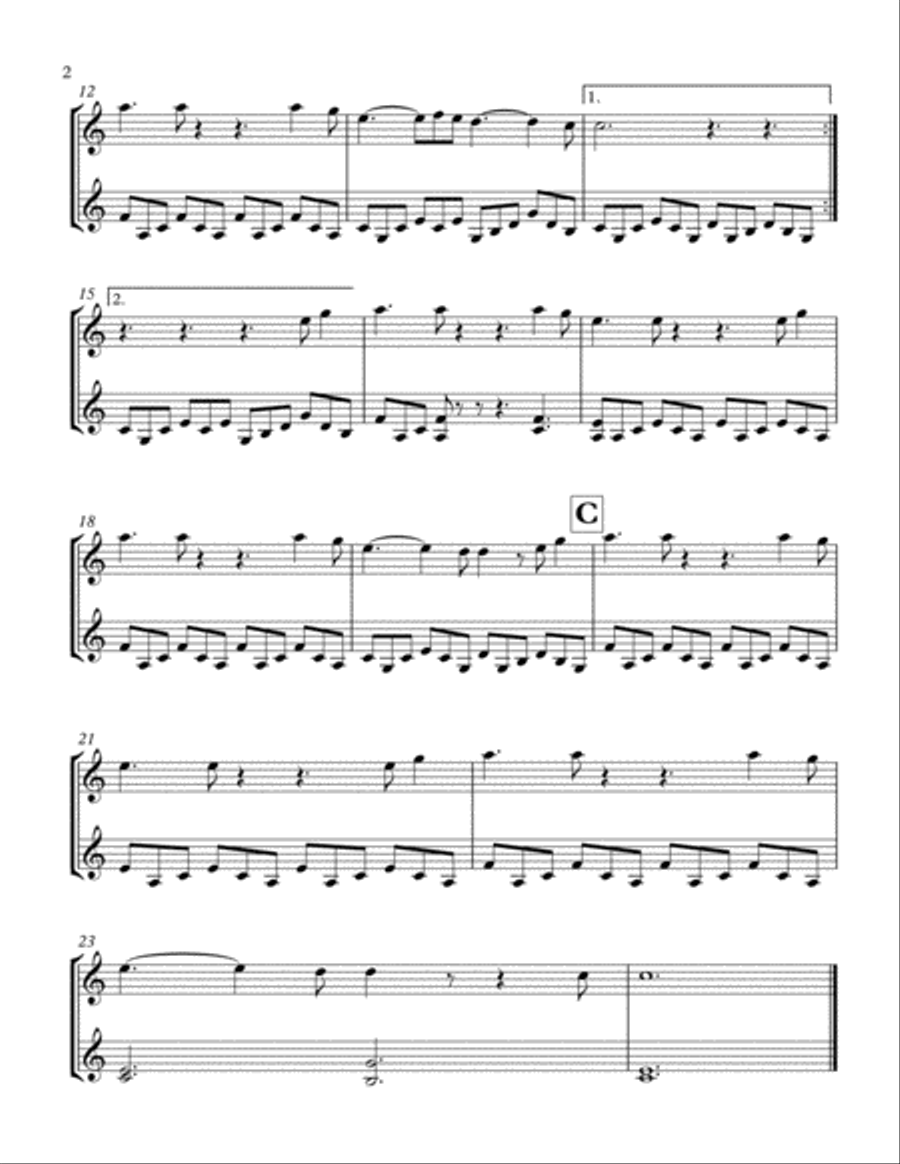 Hallelujah String Duet scores gallery preview page 3