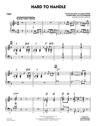 Hard to Handle (arr. Paul Murtha) - Piano