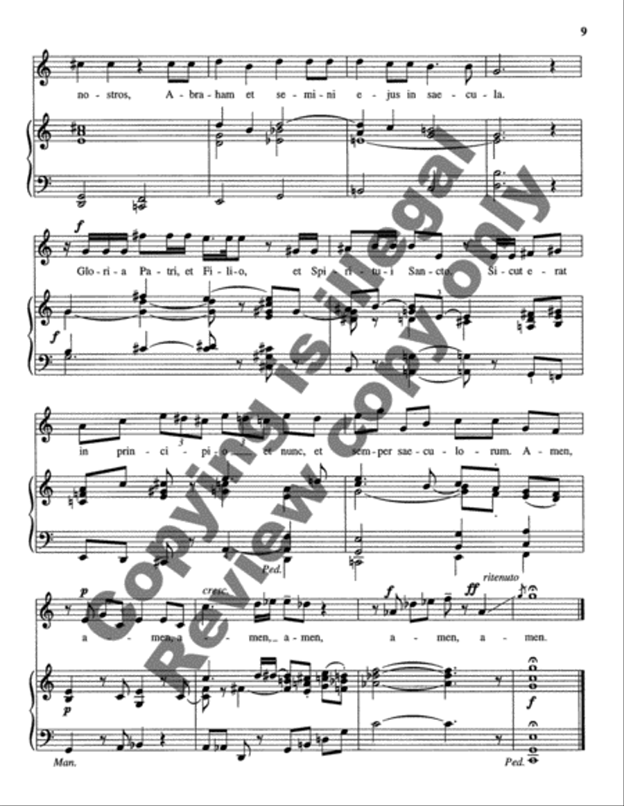Three Canticles from Luke High Voice scores gallery preview page 12