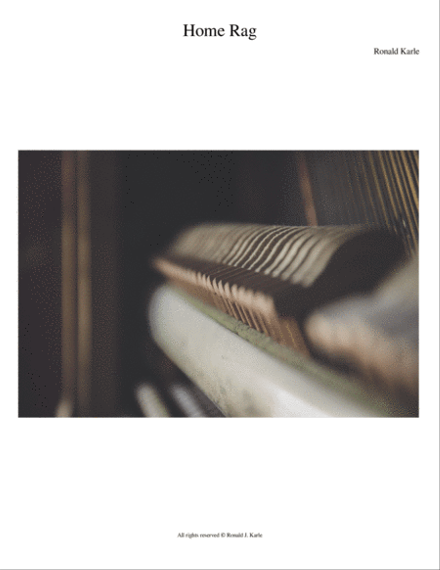 Home Rag Piano Solo scores gallery preview page 1