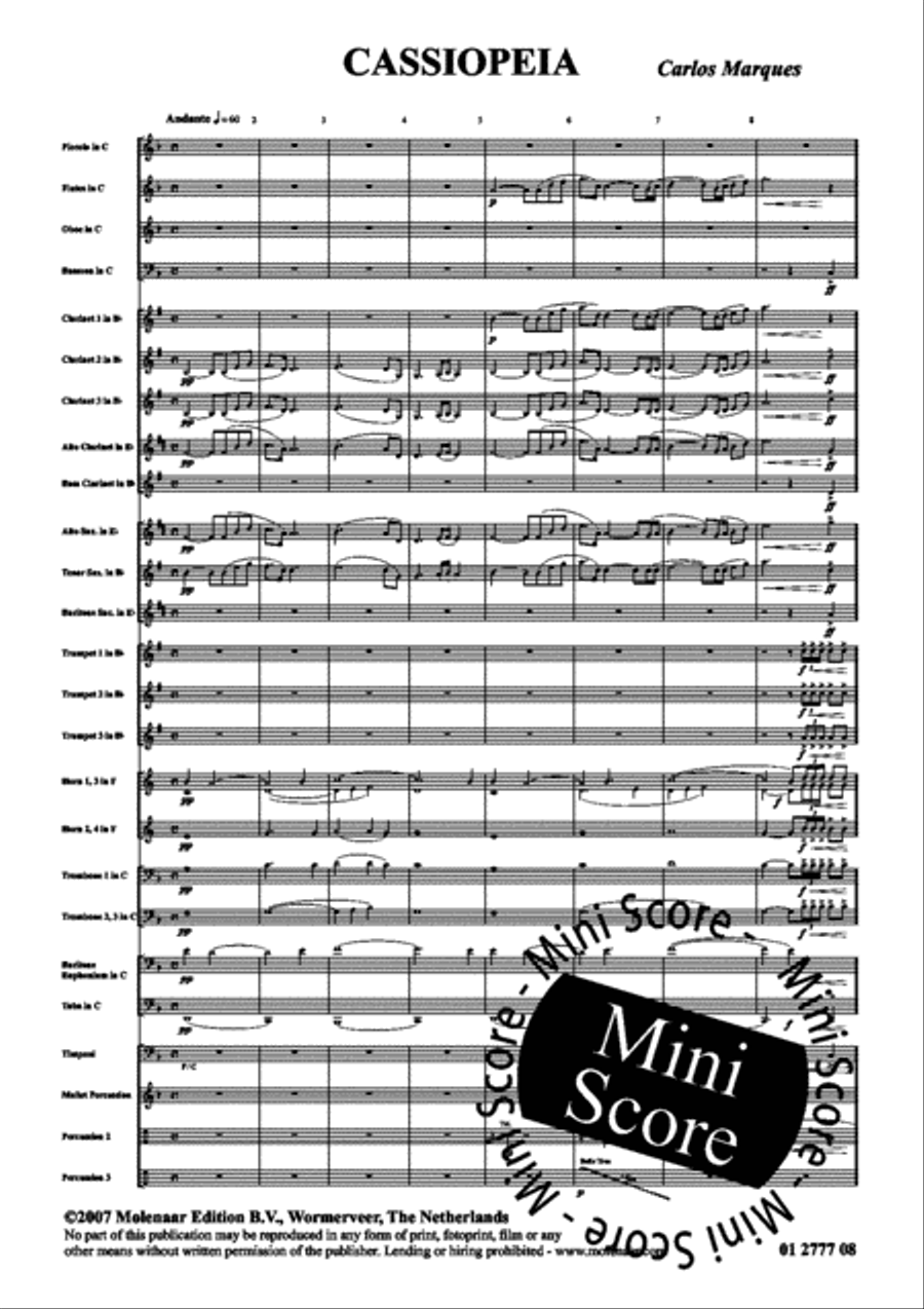 Cassiopeia Concert Band scores gallery preview page 7