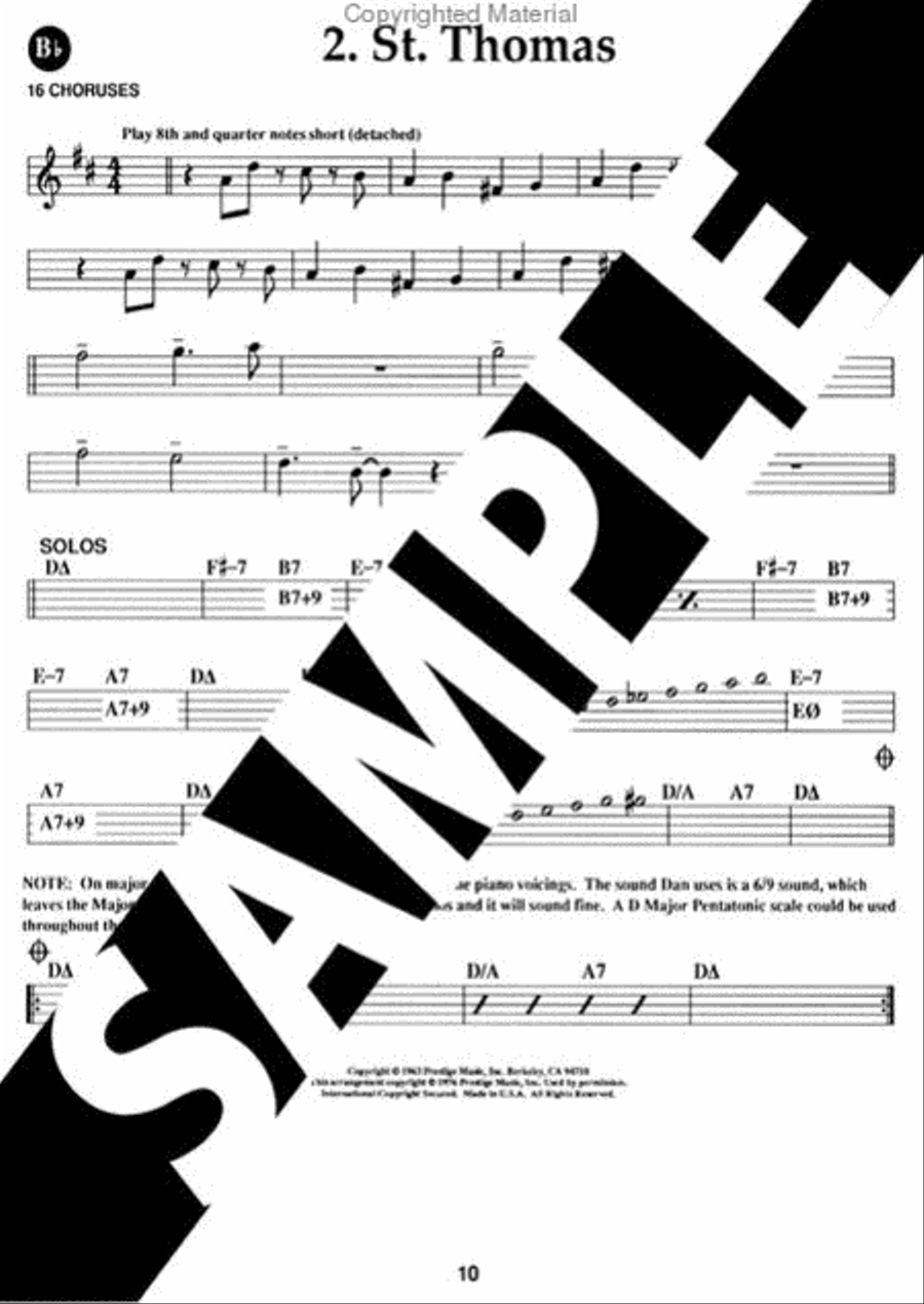 Volume 8 - Sonny Rollins Volume 8 - Sonny Rollins Alto Saxophone scores gallery preview page 4