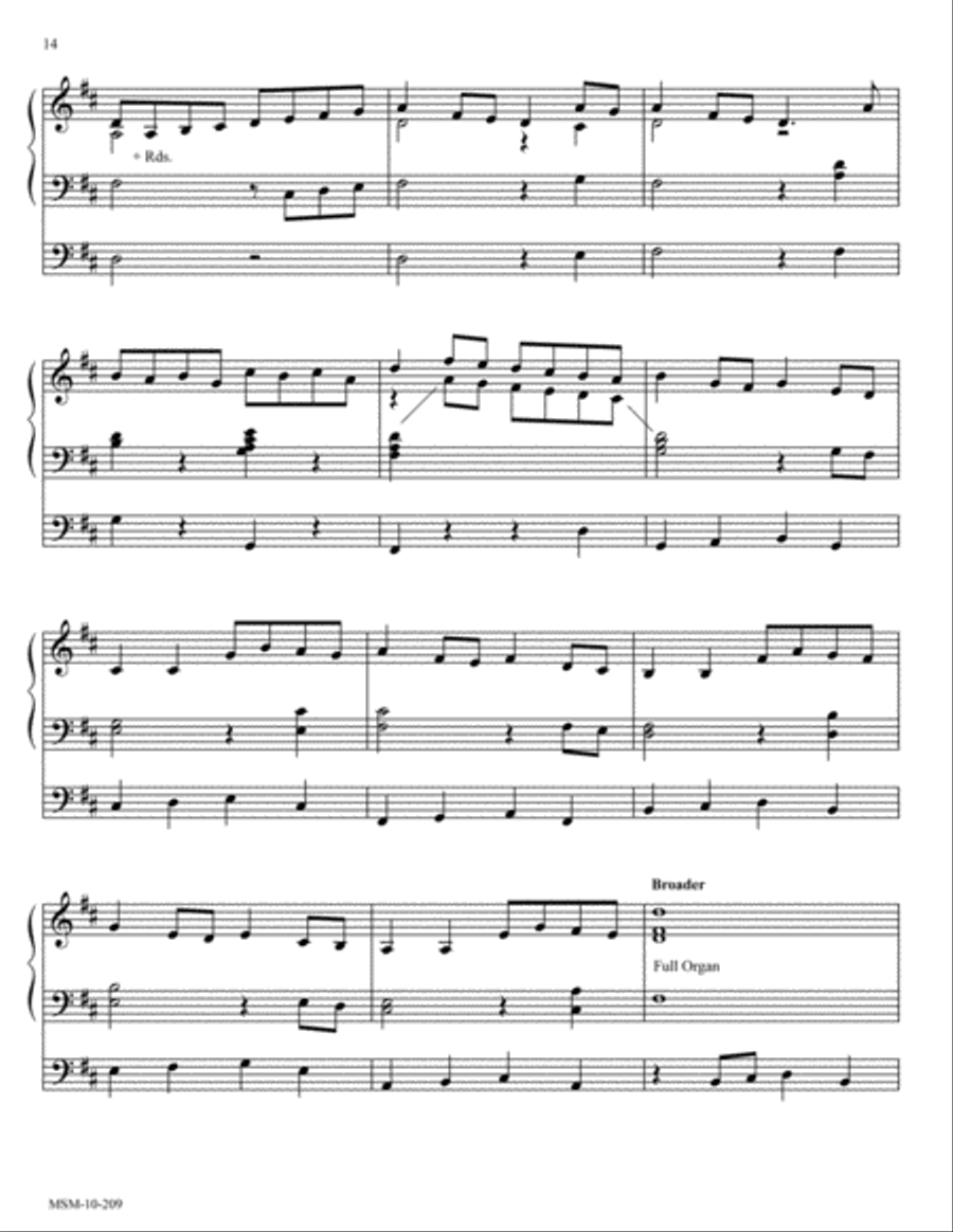 Three Epiphany Preludes, Set 2 Organ scores gallery preview page 7