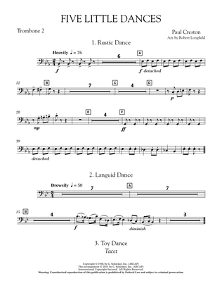 Five Little Dances - Trombone 2