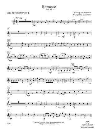 Romance, Op. 40: E-flat Alto Saxophone