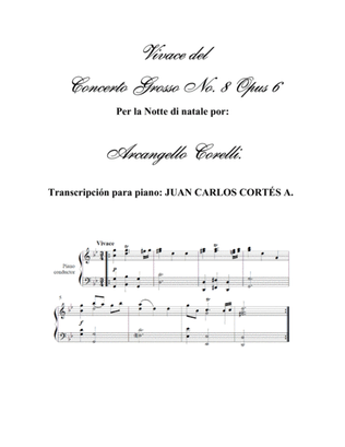 Corelli - Vivave - Concerto per notte natale - Para Piano Solo