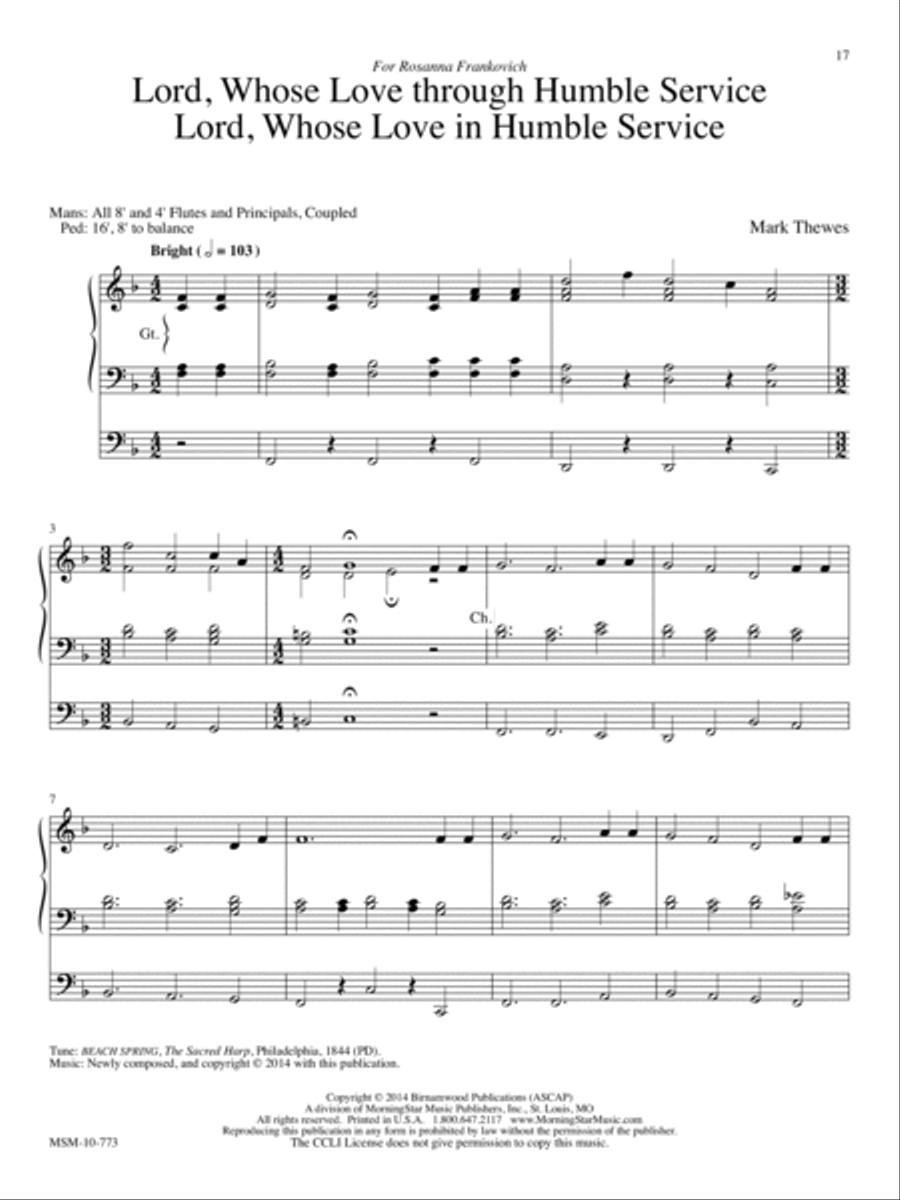 Be Thou My Vision: Five Hymn Arrangements for Organ image number null