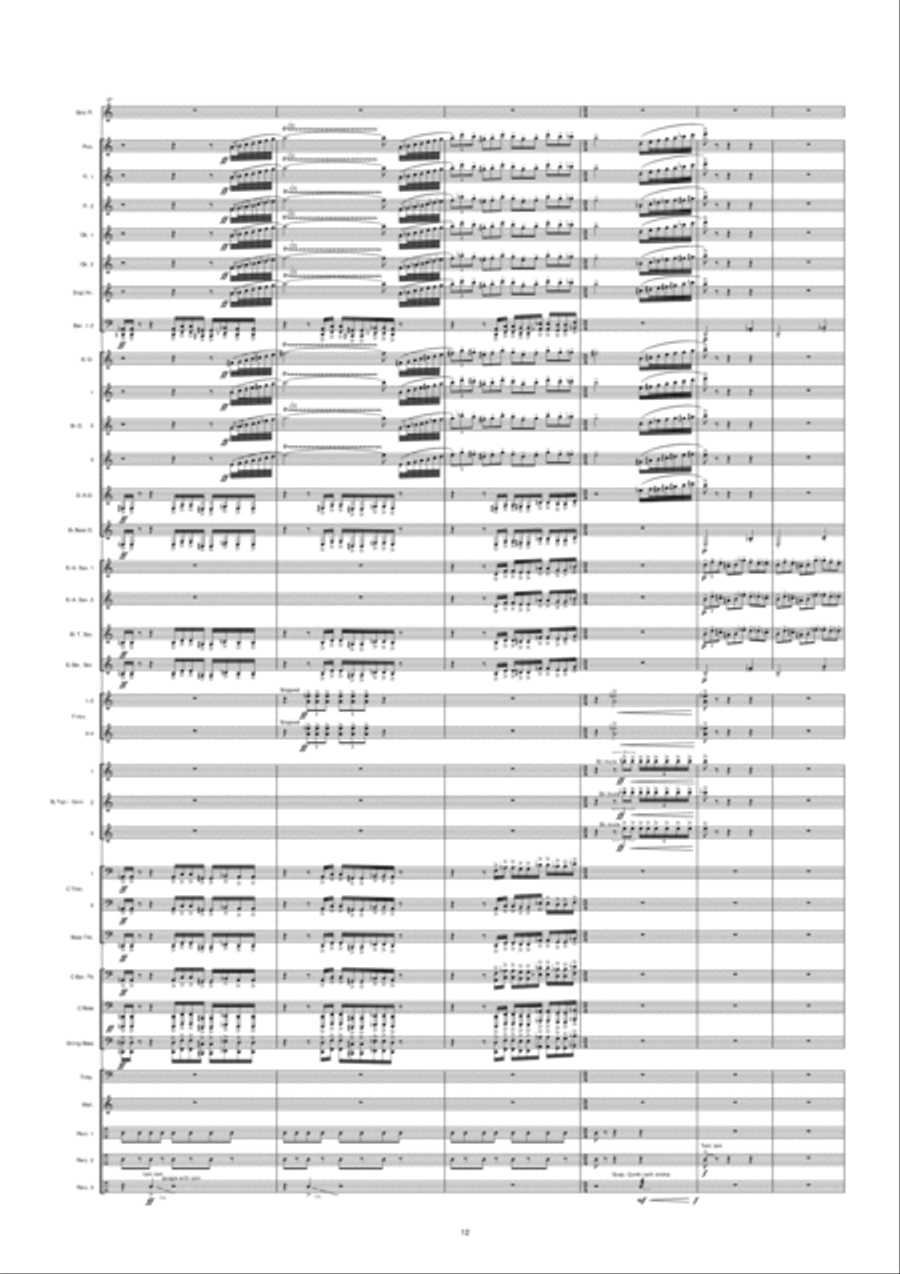 Night In Venice Concert Band scores gallery preview page 13