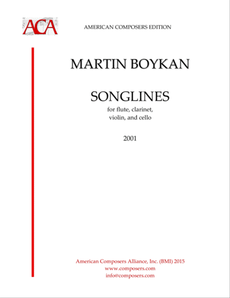 [Boykan] Songlines Small Ensemble scores gallery preview page 1