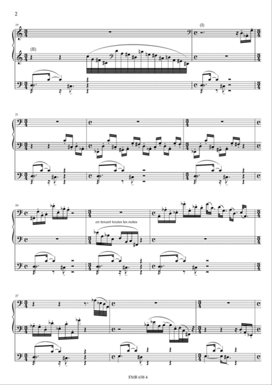 Nocturne pour orgue Organ scores gallery preview page 3