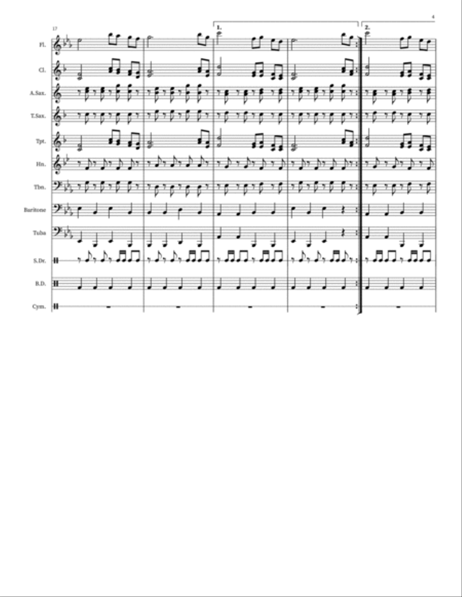 Southland March Concert Band scores gallery preview page 4
