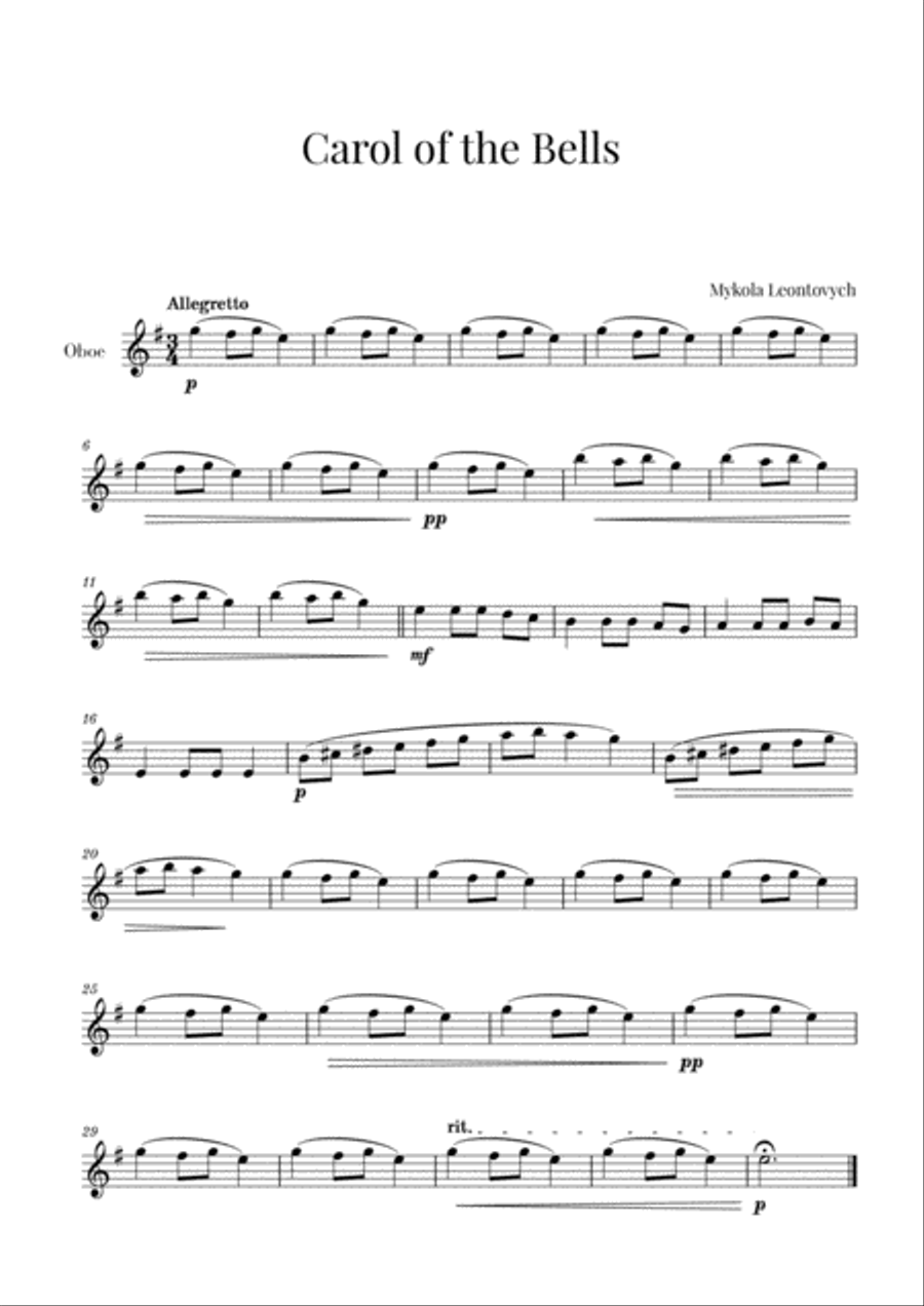 Carol of the bells drums hot sale