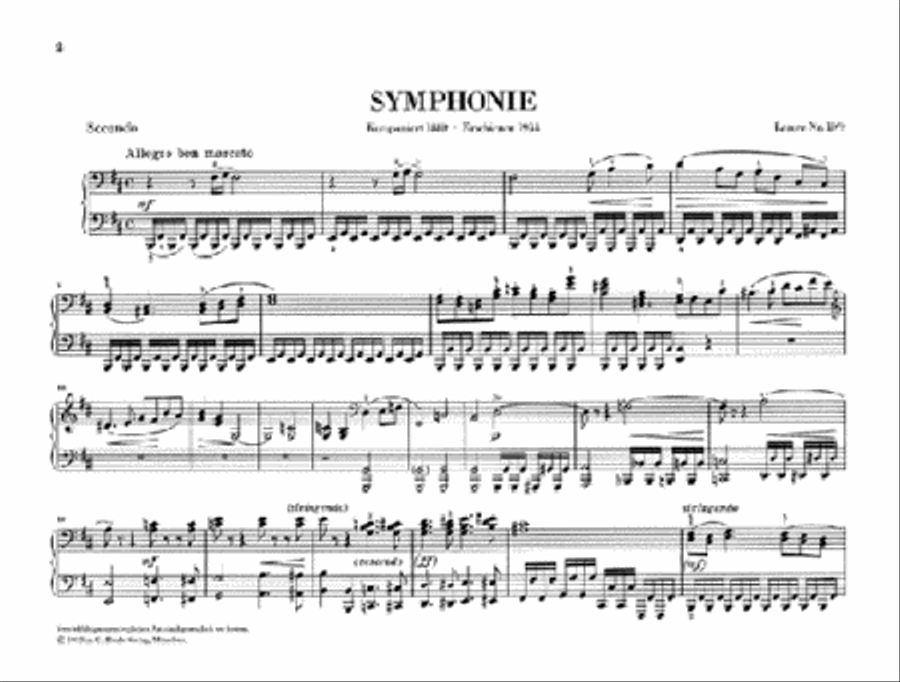 Symphony in B Minor Piano Solo scores gallery preview page 2