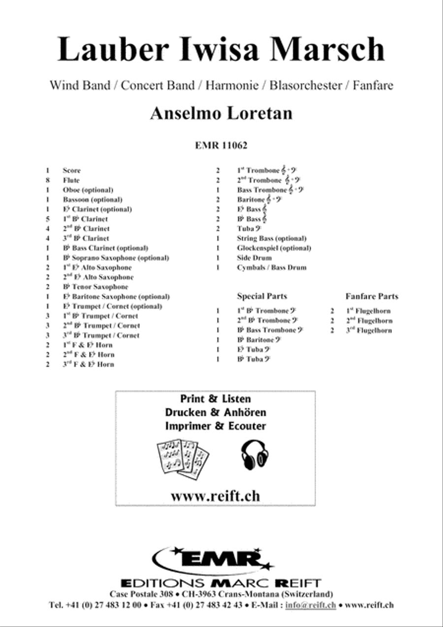 Lauber Iwisa Marsch Concert Band scores gallery preview page 2