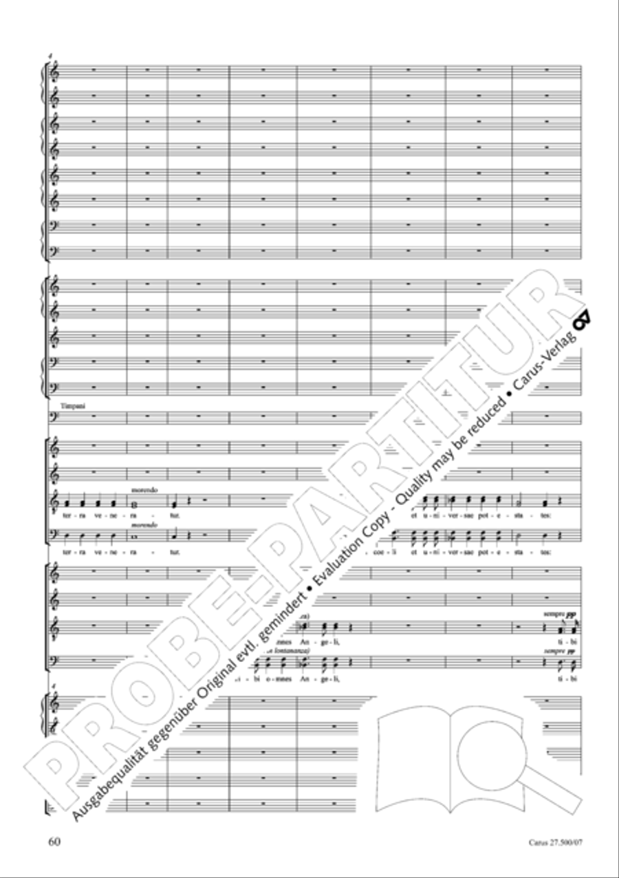 Quattro pezzi sacri Orchestra scores gallery preview page 61